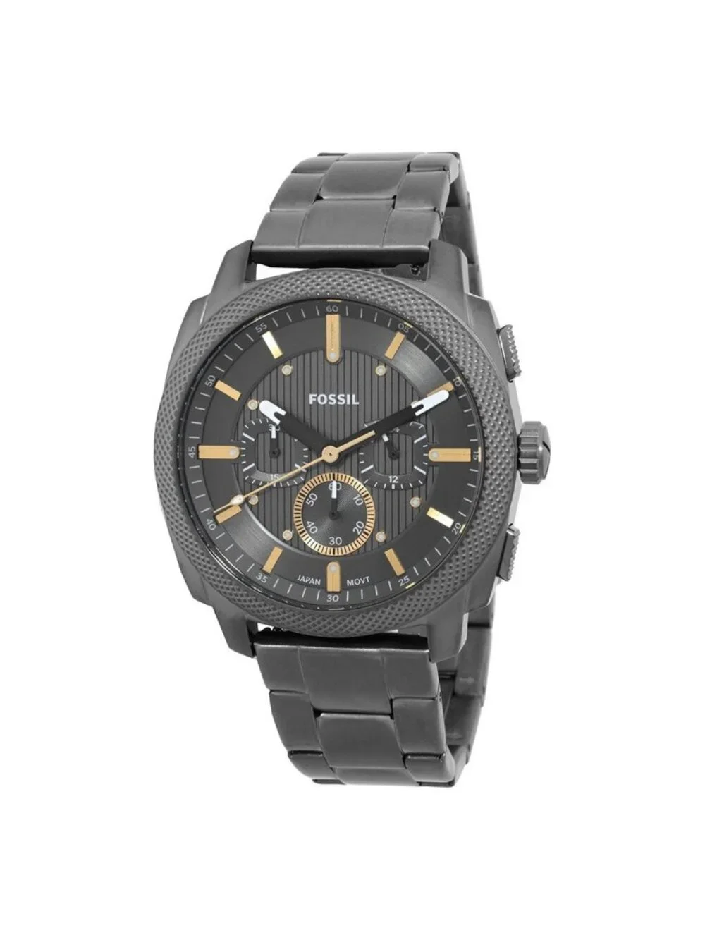 NWT Fossil Machine Chronograph Quartz Gunmetal Dial Men's Watch